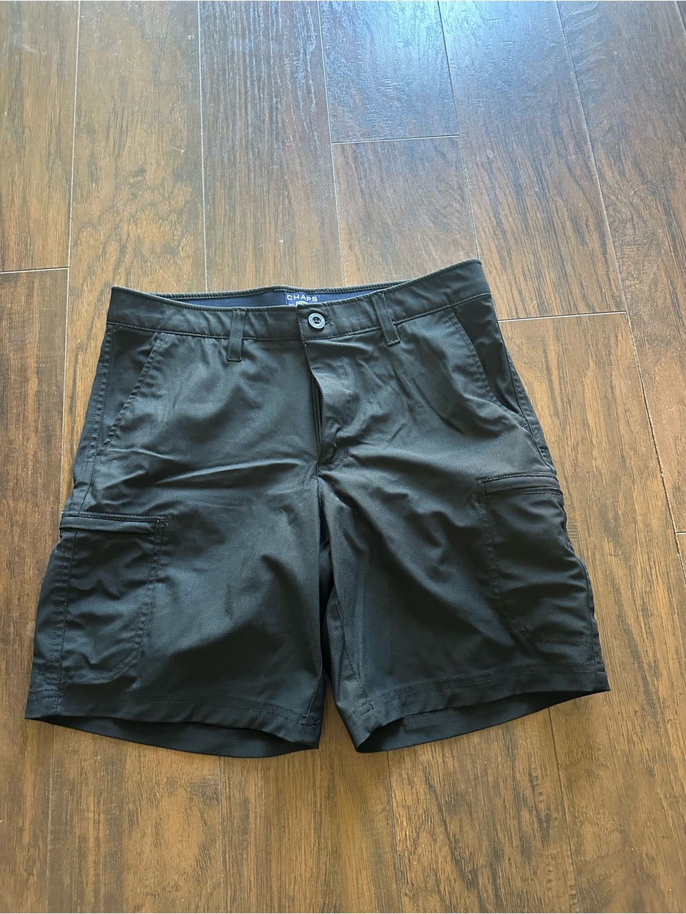 Chaps Men's Black Cargo Performance Shorts